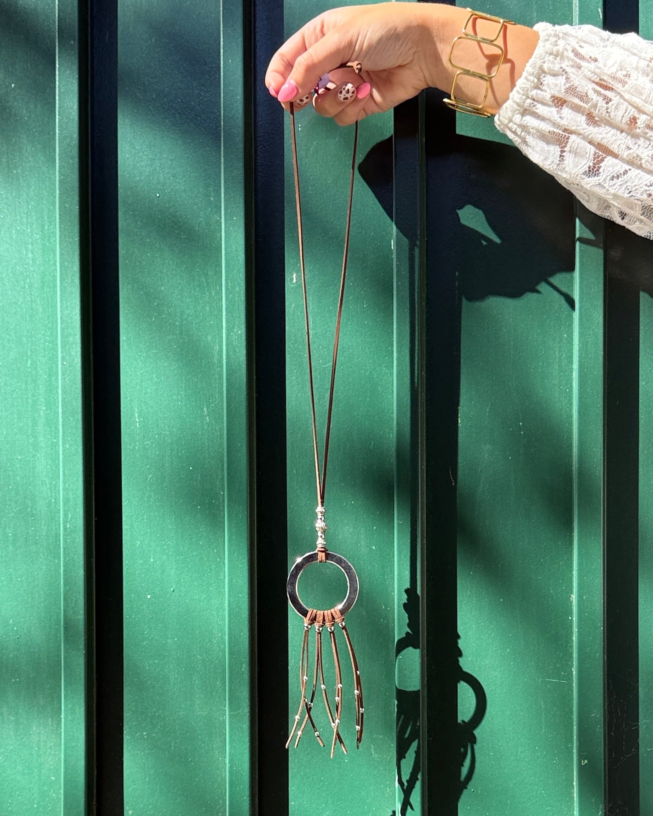 Collar boho flecos