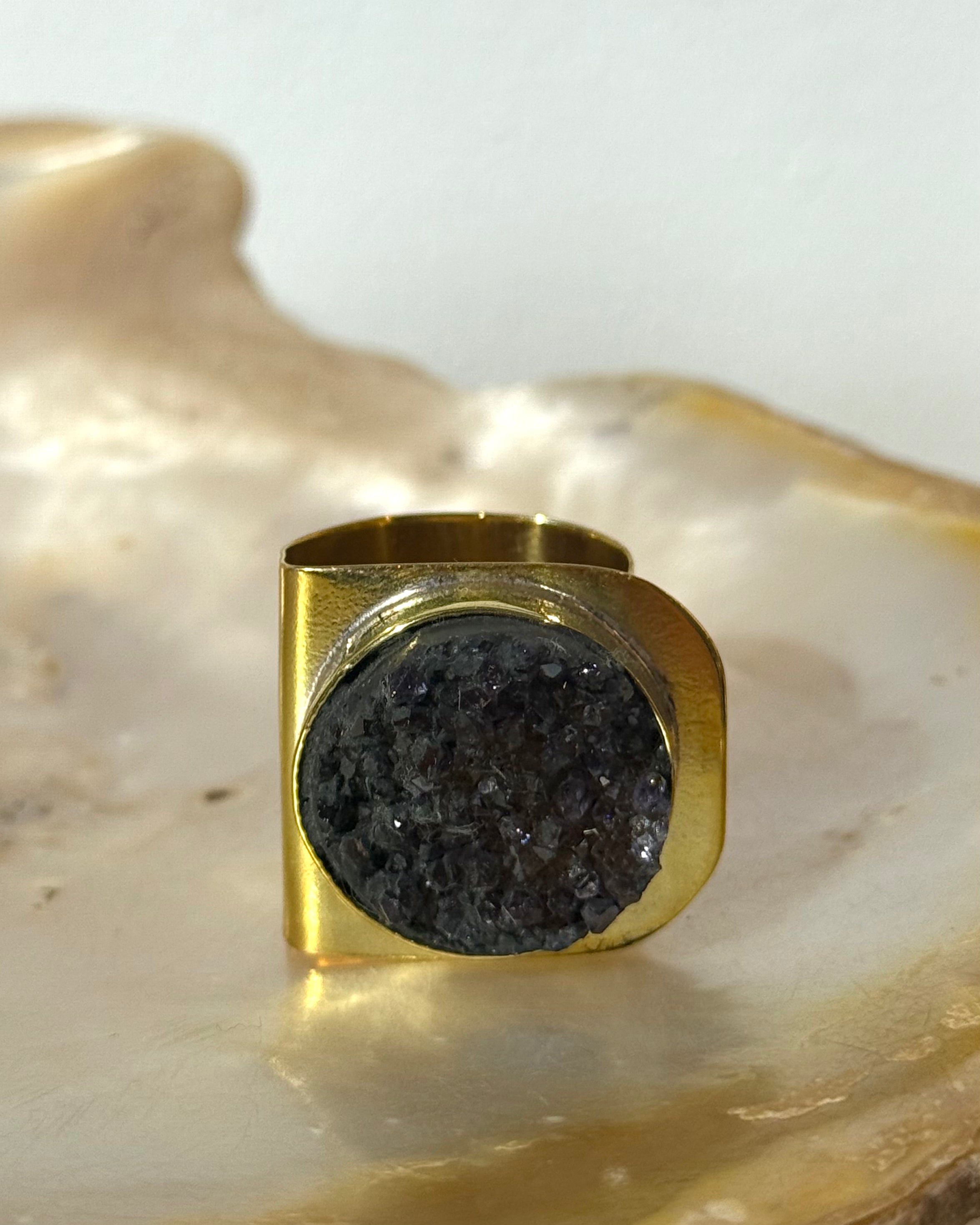 Anillo Amatista bronce