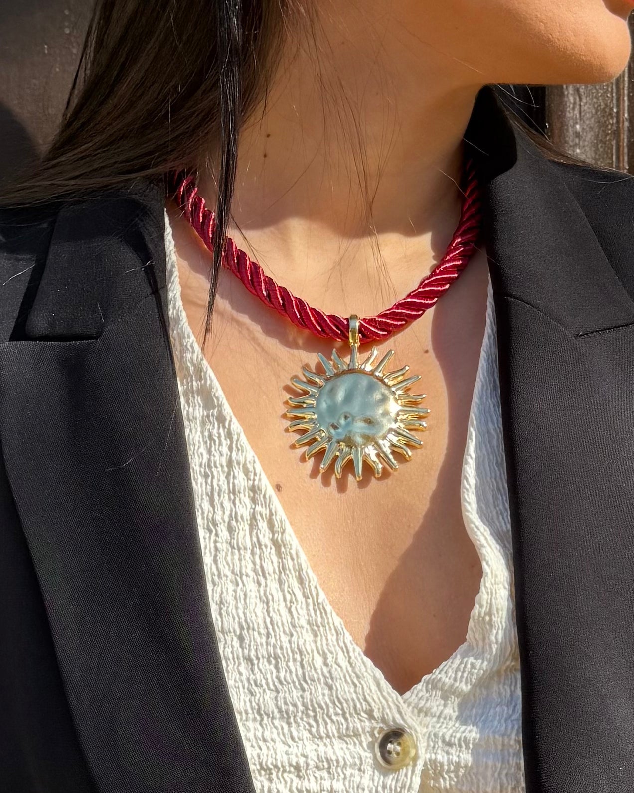 Collar dije sol y seda