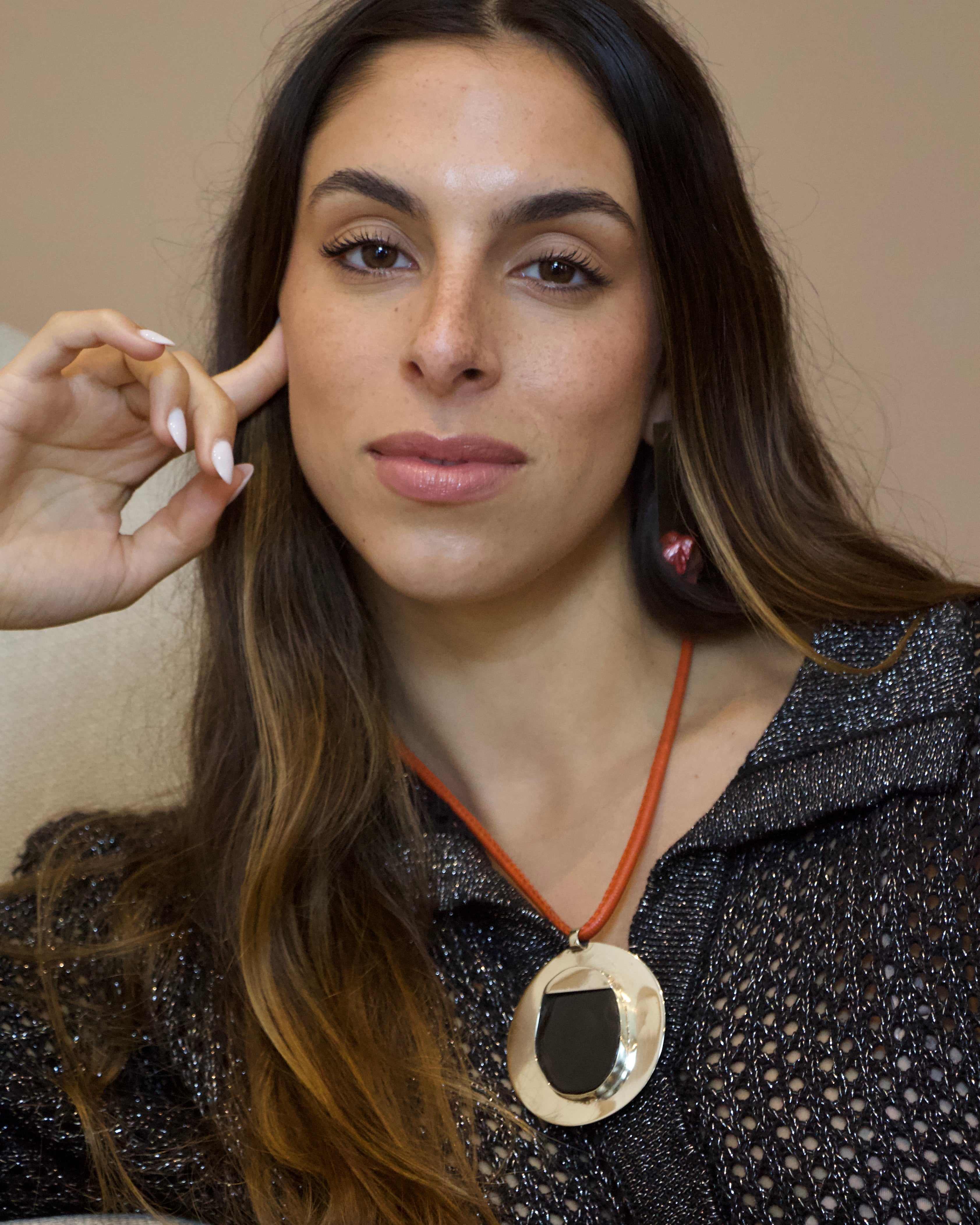 Collar ágata negra