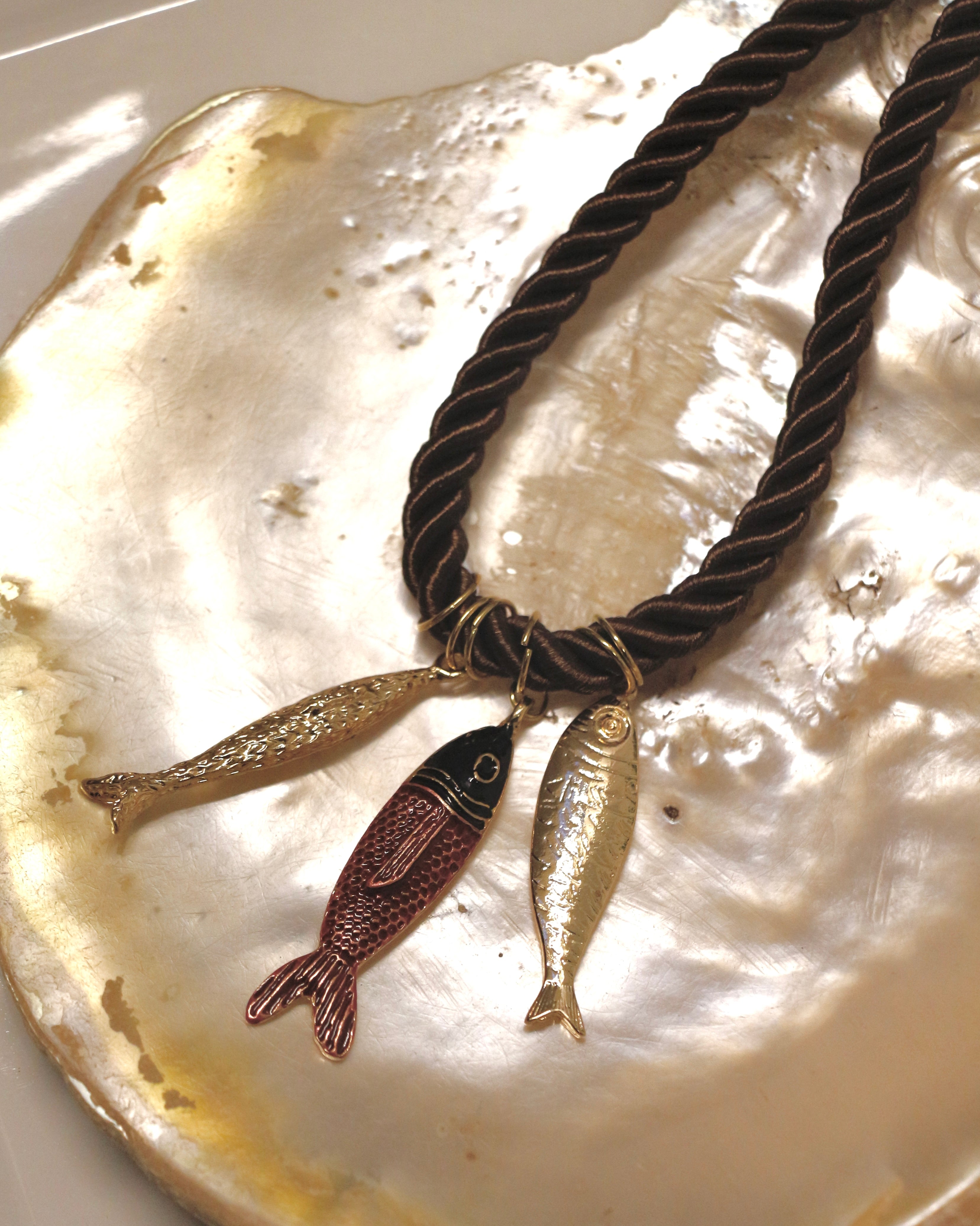 Collar dijes peces