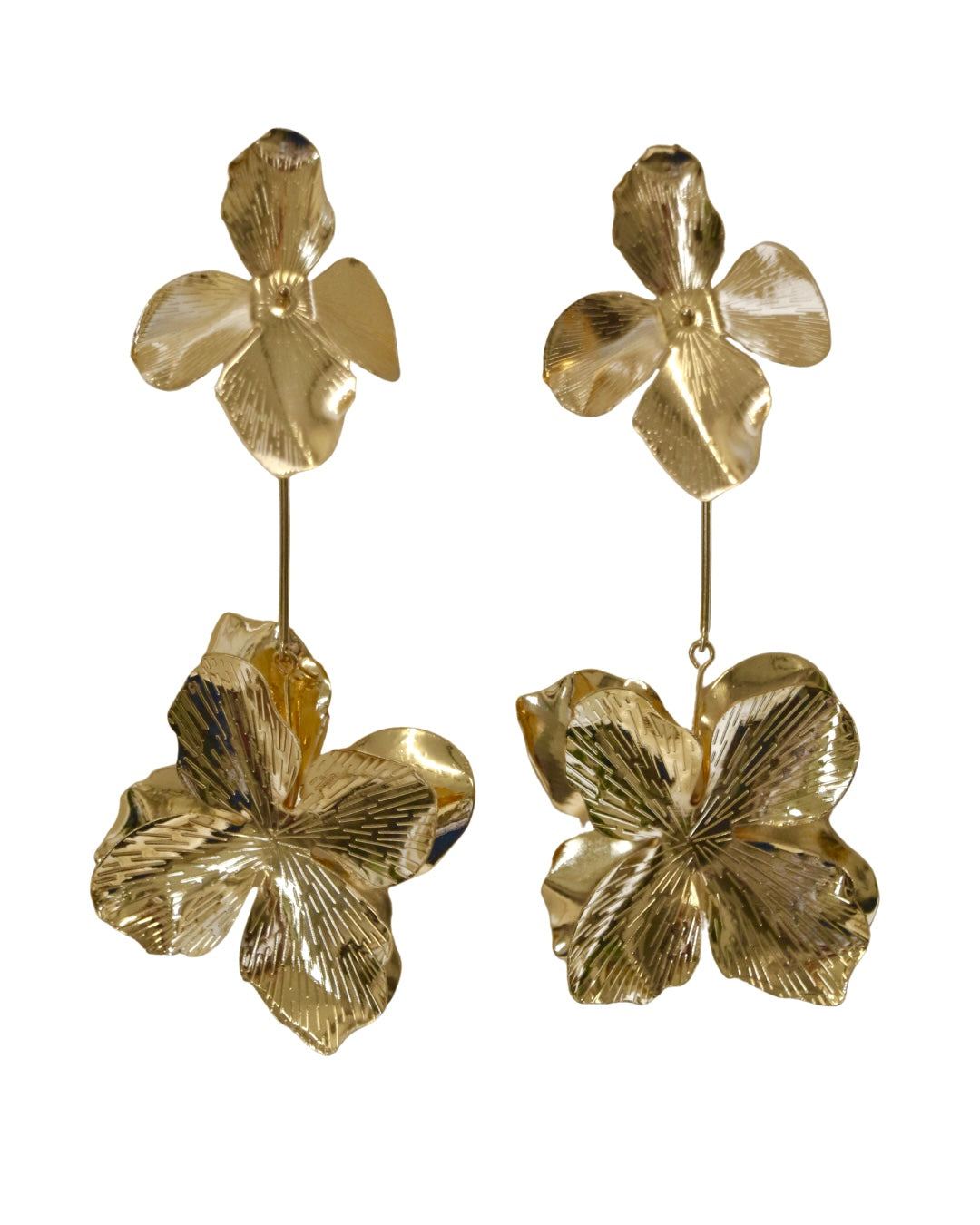 Caravanas flor chapon